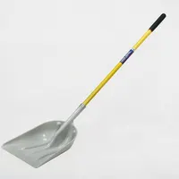 SKILCRAFT Scoop Shovel: Std Scoop, 2 Ribs, Plastic, #12 Blade Size, 14 1/4 in Blade Wd, 12 ga Gauge (MPN 5120-01-611-8076)