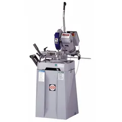 Manual cold saw with 12-1/2 in (318 mm) blade diameter for low-speed cutting of metal stock. Operates on 120V AC power. Suitable for fabrication, maintenance, and production environments requiring clean, burr-free cuts on steel, aluminum, and other alloys.