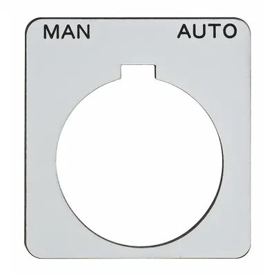 SCHNEIDER Legend Plate: 30 mm Panel Mounting Size, Square - Push-Button Rings & Plates