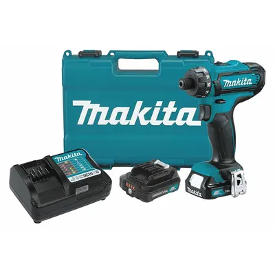 MAKITA FD10R1 1/4 in Drive Cordless Screwdriver, Brushed, LXT® - Makita Cordless Screwdrivers