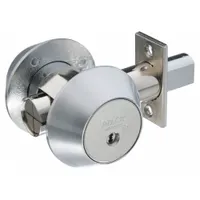 ABLOY Deadbolt Lock: Cylindrical, 1 3/4 in Door Thick - Max, Chrome (MPN ME153T 626-KD)