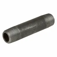 Pipe Nipple: 3/4 in Nominal Pipe Size, Male NPT x Male NPT, 12 in Lg, Schedule 40, Welded, PTFE (MPN ZUSA-PF-22272)