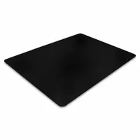 FLOORTEX Chair Mat: Rectangle, 0.08 in Thick, 60 in Overall Lg, 48 in Overall Wd, Black, PVC, Smooth (MPN 124860HEBV)