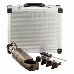 Hydraulic nut splitter with 35 ton nominal capacity for bolt sizes 1-9/16 in to 2 in. Used to split corroded or seized nuts without damaging bolts or surrounding components in industrial maintenance and repair applications.