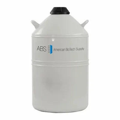 AMERICAN BIOTECH SUPPLY Liquid Dewar: 50 L Capacity, 17 in Overall Dia - Cryogenic Dewars