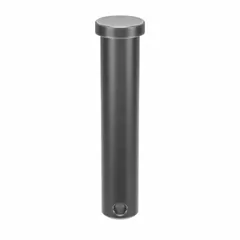 Steel clevis pin with 1/2 in diameter and 2-1/2 in shank length. Supplied in a pack of 10. Used in clevis and pin assemblies for secure, removable fastening in mechanical linkages.