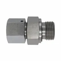 This metric flareless bite type stainless steel compression fitting with seal connects 12 mm OD to 4 mm OD tubing. It features an M18X1.5 x 1/4-19 thread size and is used in hydraulic and pneumatic systems for leak-free, vibration-resistant joints in instrumentation, lubrication, and process control lines
