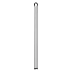 This twist-release cable tie is 64 inches long and black, supplied in a small pack. It is used for bundling, organizing, and securing cables, cords, hoses, and equipment in industrial, workshop, and field settings. The reusable design allows quick fastening and release without tools.
