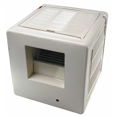 Dayton Ducted Evaporative Cooler: 1,400 sq ft, 42 1/4 in x 37 in x 37 in, 2 in Pad Thick - Multiple-Inlet Residential Ducted Evaporative Coolers