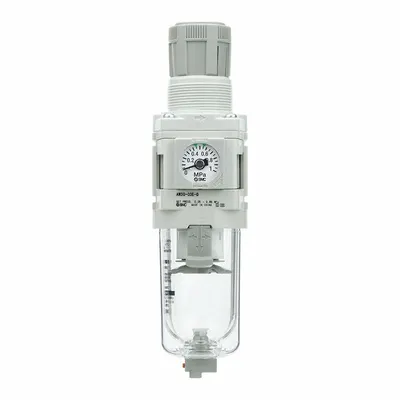 SMC Filter Regulator: AW-D Series, 3/8 in Rc, 5 micron, 0.85 MPa Max Op Pressure - SMC FRL Air Filter/Regulators