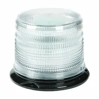 GROTE Flashing Beacon: Flashing Beacon, Amber, 8 1/16 in Overall Wd, 4 7/8 in Overall Ht, LED (MPN 78030)