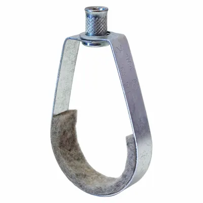 ANVIL Loop Hanger: Pre-Galvanized Steel / Felt, For 2 1/2 in Pipe - Standard Loop Hangers for Tube & Pipe