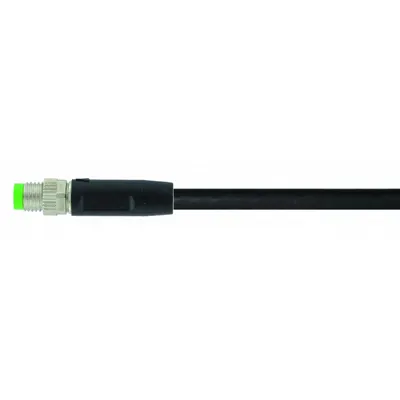 MURRELEKTRONIK Cordset: M8 Male Straight X Bare Wire, 4 Pins, Black, PVC, 1.5 m Cable Lg - Single-Ended Cordsets with PVC Jacket for Flexing Applications