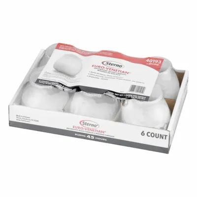 STERNO Table Lighting Clear Wax Votive Candle - Candles & Votives