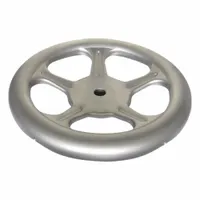 JW WINCO Spoked Hand Wheel: Spoked, 316 Stainless Steel, 1/2 in Bore, 160 mm Dia, Silver Uncoated (MPN 228-A4-160-B1/2-A-GS)
