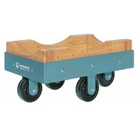 HAMILTON Cradle Dolly: 4,000 lb, Blue, 18 in H x 24 in W, Phenolic Casters (MPN DB245-P)