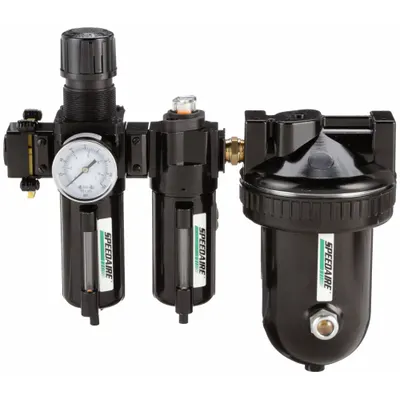 SPEEDAIRE Desiccant Air Dryer: 4-Stage, ISO Class 2, 1/2 in NPT, 15 cfm - Multi-Stage Refillable Desiccant Compressed Air Dryers