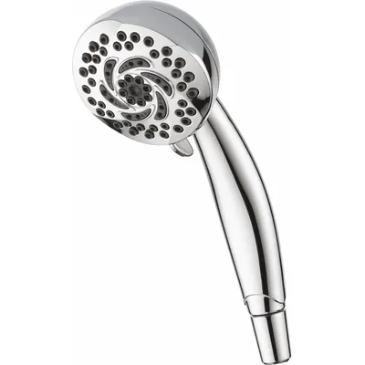 Delta Handheld Showerhead: Chrome, Chrome, 1.75 gpm Flow Rate - Handheld Showerheads