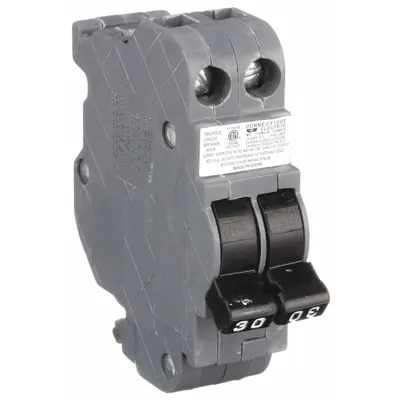 FEDERAL PACIFIC Miniature Circuit Breaker: 30 A Amps, 120/240V AC, 1 in Wd, 10kA at 120/240V AC - Federal Pacific Miniature Circuit Breakers