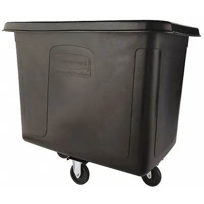 RUBBERMAID COMMERCIAL PRODUCTS Cube Truck: 14 cu ft, 500 lb - High-Maneuverability Cube Trucks