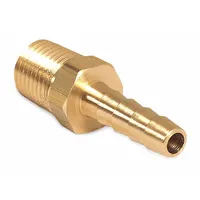 MI-T-M Barb: Mfr Part # 23-0051, Brass, 1/4 in Overall Dia
