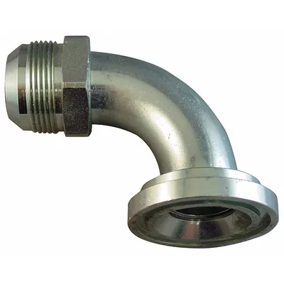 AEROQUIP 90° Flange-to-JIC Steel Hydraulic Hose Adapter - Flange-to-JIC Steel Hydraulic Hose Adapters