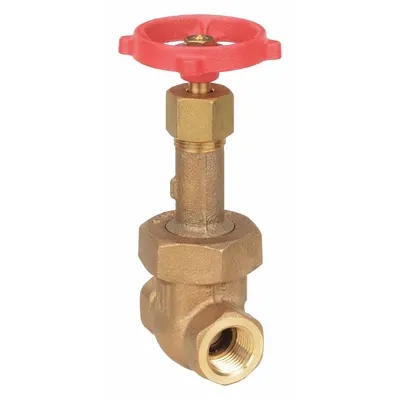 MILWAUKEE VALVE Gate Valve: 1/2 in, Bronze, Rising, FNPT x FNPT - Rising Stem Bronze General Purpose Gate Valves