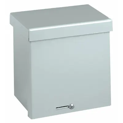 WIEGMANN Enclosure: Steel, 18 in x 15 in x 6 in, 3R, Solid Cover, Screw On - Steel Enclosures with Screw-On Covers