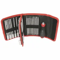 WIHA Interchangeable Blade Set: 32 Total Pcs, Drivers and Bits, Metric/SAE, Tool Case (MPN 28188)