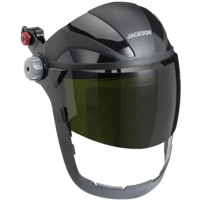 JACKSON SAFETY Face Shield: Anti-Fog, Reusable, Clear - Jackson Safety Face Shield Assemblies for Hard Hats