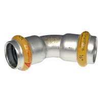 APOLLO Crimp Elbow Fitting: 3/4 in Pipe x 3/4 in Pipe Size, Press-fit x Press-fit, HNBR, SmartPress (MPN 123456853)