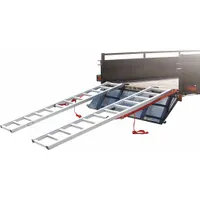 Non-adjustable aluminum ramp pair for loading cars onto trailers or truck beds. Each ramp measures 72 inches in length with a 0.7 ton load capacity. Suitable for general vehicle loading applications