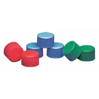 Cap: 28 mm Dia, Polypropylene, Unlined, 24-410 mm Screw Closure Size, Autoclavable, Translucent (MPN 239510)