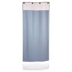 This CORTECH shower curtain system is constructed of plastic and features a hook-and-loop mounting style. Designed for institutional settings such as hospitals, nursing homes, and locker rooms, it provides a moisture-resistant barrier for high-traffic wet areas.