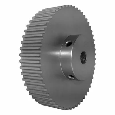 Dayton Timing Pulley: Modified Curvilinear, Fixed, For GT Timing Belt Section - GT Section Fixed-Bore Timing Pulleys with Hub