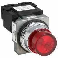 SIEMENS Pilot Light: 30 mm Panel Mounting Size, Red, LED, 240 V AC Max Volt Rating (Supply) (MPN 52PL4H2XB)