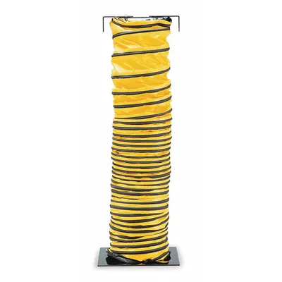 ALLEGRO Blower Ducting: 8 in Dia, 15 ft Lg, For Use With Blowers, Black/Yellow - Ducts for Confined Spaces