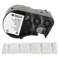 Combined Label and Ribbon Cartridge: Rectangle, 1/4 in x 1 1/4 in, Cryogenic Polyester, 180 Labels (MPN M5-155-492)