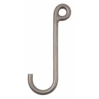 PEERLESS J-Hook: 850 lb Working Load Limit, 80 Hook Grade, Alloy Steel, 5/8 in Material Thick, Plain (MPN JAA063)