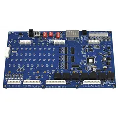 Replacement control board for HVAC systems, managing ignition, fan, and safety functions in furnaces and air handlers. Direct-fit component for select LENNOX equipment, providing control of heating and cooling cycles.