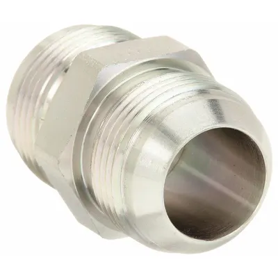 AEROQUIP Hydraulic Hose Adapter: 1 in x 1 in Fitting Size, Male x Male, JIC x JIC - JIC-to-JIC Steel Hydraulic Hose Adapters