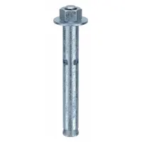 RED HEAD Sleeve Anchor: 4 in Overall Lg, 1/2 in Dia, 3/8"-16 Thread Size, Steel, Zinc Plated, 25 PK (MPN HN-1240)