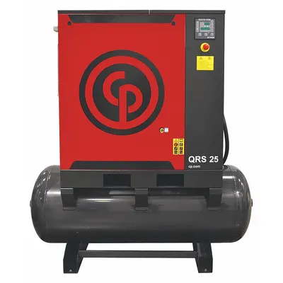 CHICAGO PNEUMATIC Rotary Screw Air Compressor: Horizontal, 25 hp, 84.5 cfm - Horizontal Rotary Screw Air Compressors