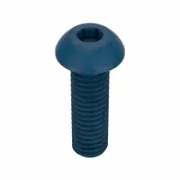Socket Head Cap Screw: M6x1.00 Thread Size, 20 mm Lg, Button, Blue Phosphate, Alloy Steel, 25 PK (MPN UST187524)