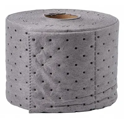 BRADY SPC ABSORBENTS Sorbent Roll: Gray, Polypropylene, 50 ft Roll Lg, 7 1/2 in Roll Wd - Sorbent Rolls
