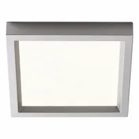 Square Downlight: 4 in Dia, Silver, 5/8 in Ht, 650 lm, 2700K, 10 W, 120/277V AC (MPN S4S827K7ALZ10U)