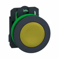SCHNEIDER Flush Push Button Operator: Non-Illuminated, Flush Profile, Non-Metallic, 30 mm, 1NO (MPN XB5FA51)