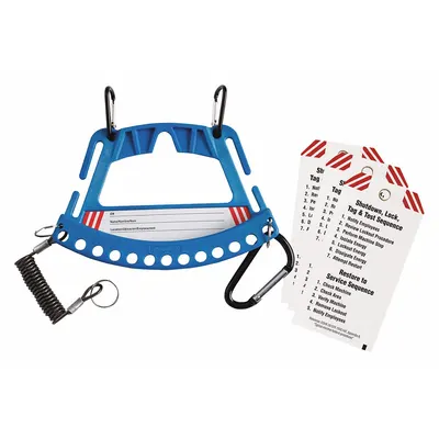 BRADY Lockout Station: 5 Components Included, Lockout Station, No Padlocks, Padlock Caddy - Unfilled Lockout Stations