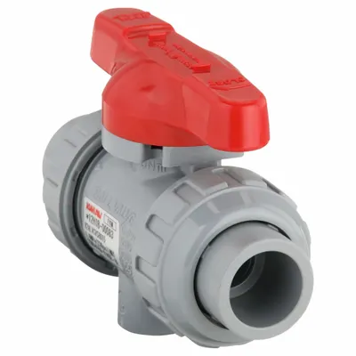 ASAHI Manual Two-Way Ball Valve: 1/2 in, CPVC, Straight, 150 psi Max. Pressure (CWP) - CPVC Ball Valves