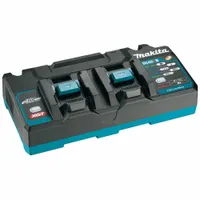 MAKITA Battery Charger: Multi-Port Charging, For 40V DC, 5 Ah Charged in 1-Hour, 120V AC, Maktrak (MPN DC40RB)